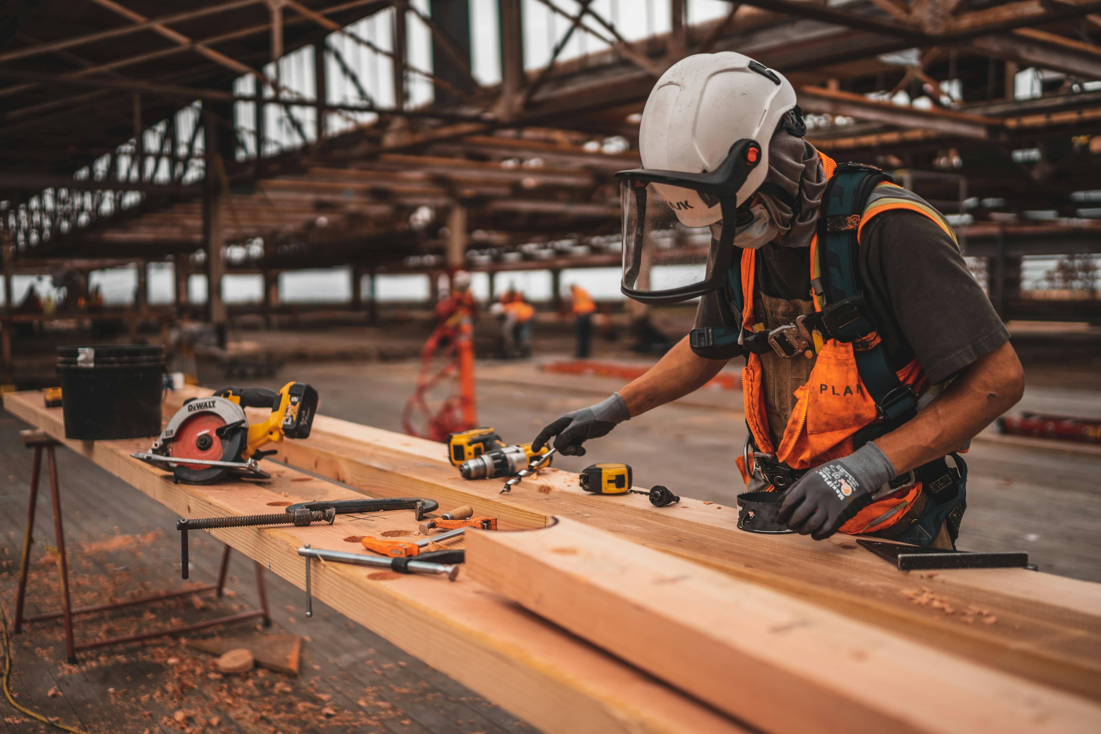 Construction site background